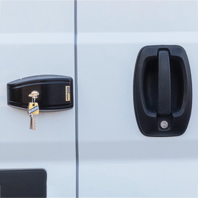 HEOSolution Zamek do drzwi HEOSafe® Van Security, czarny, 1