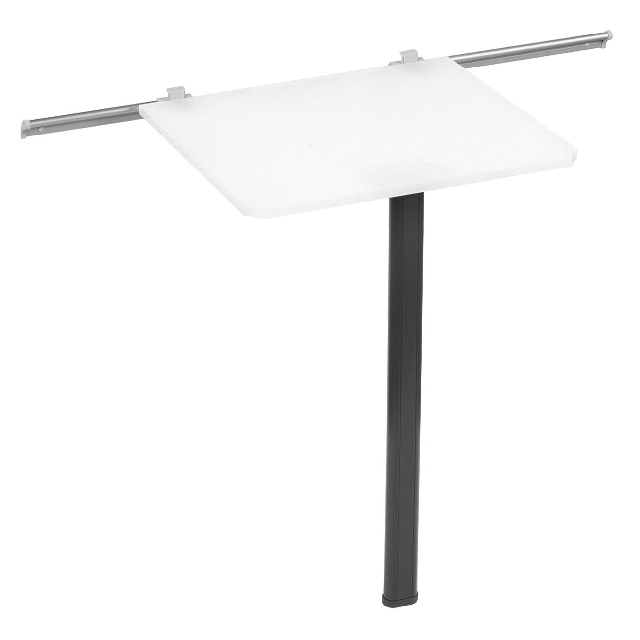Fawo Table Sliding Rail Set, silver grey