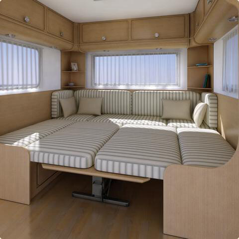 Kesseböhmer Rama stołu podnoszonego HTA 116, brązowa, 75 cm