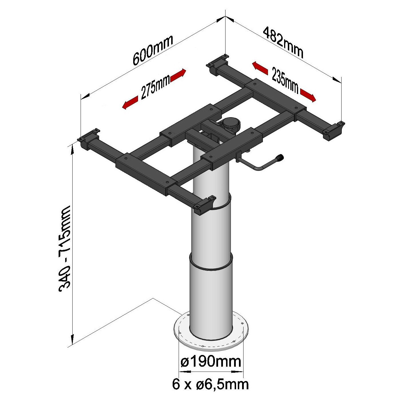 Ilse Rama podnosząca z mechanizmem zmiany biegów