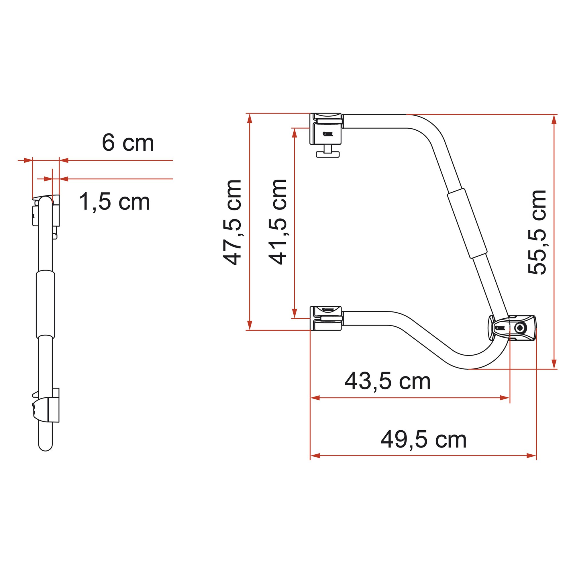 Fiamma Klamka zabezpieczająca i pomoc przy wejściu 46 Pro