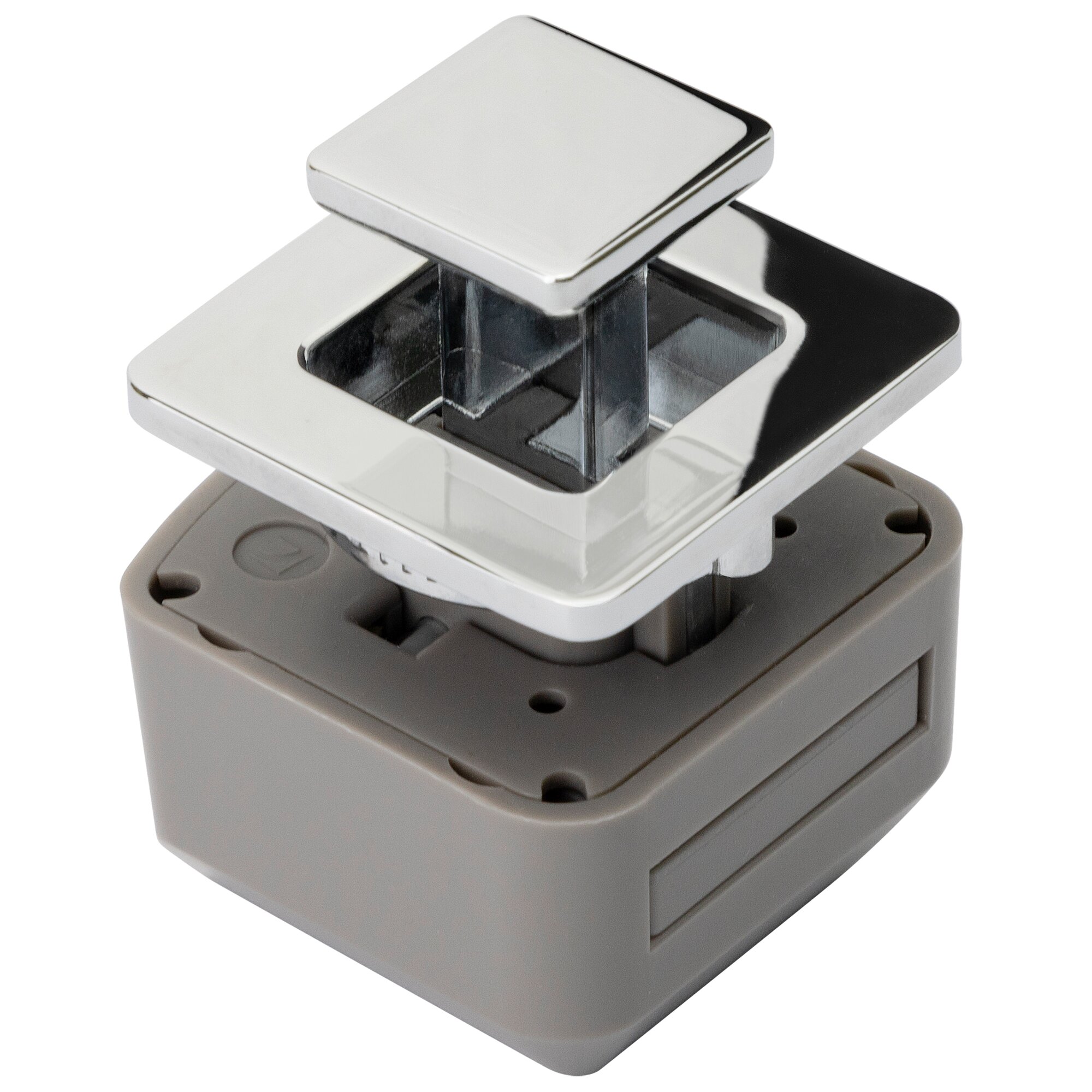 Confurn System zamykania R-EVOLUTION Kwadratowy, chromowany