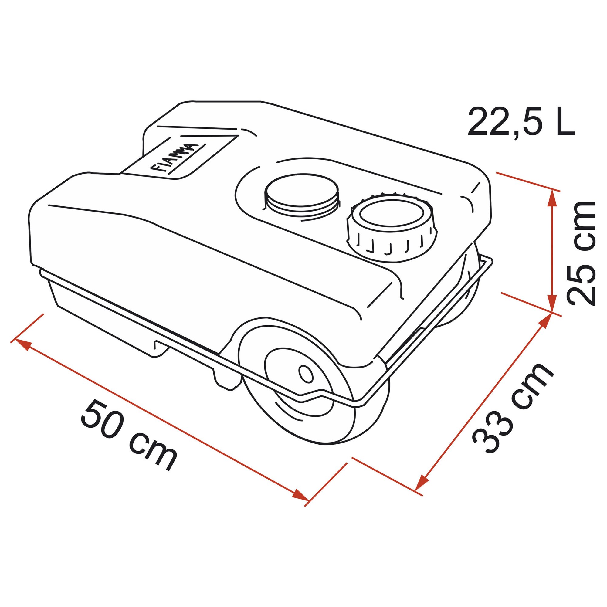 Fiamma Zbiornik przenośny 23 W 22,5 l