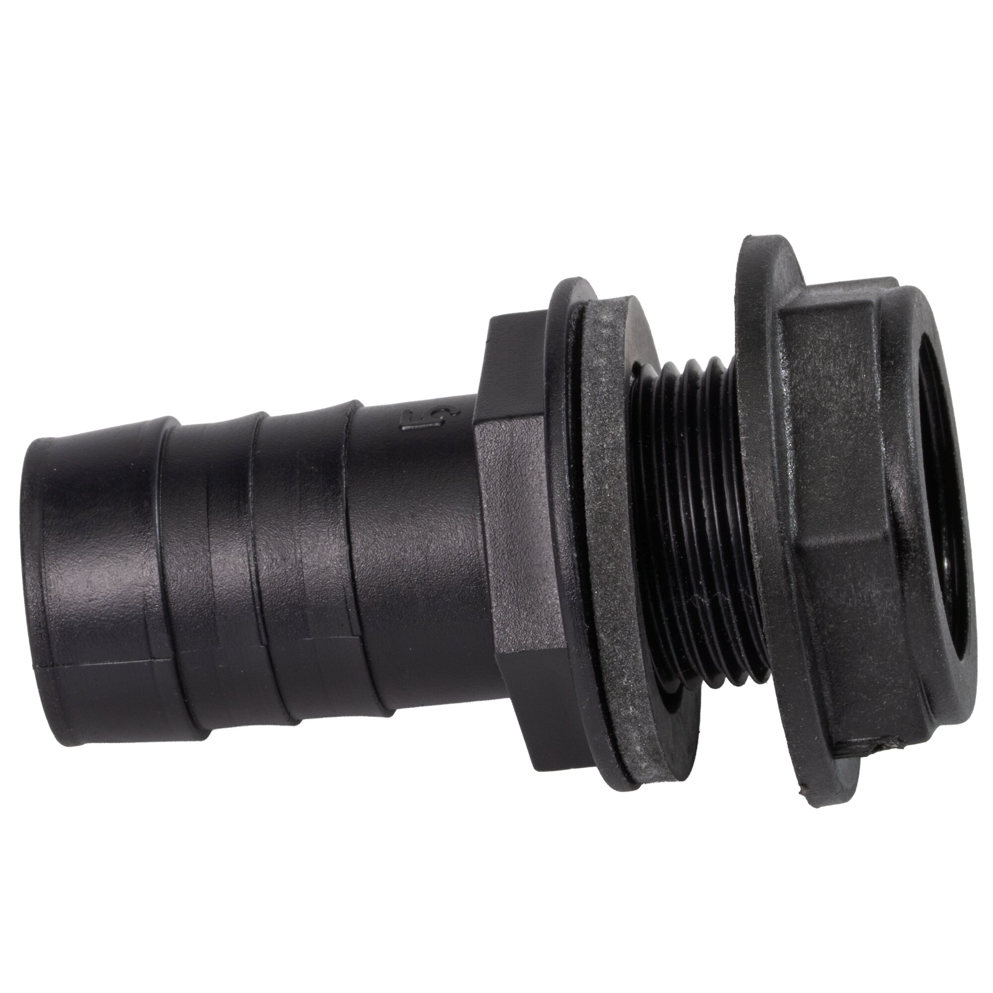 LILIE Prosta wkręcana końcówka węża ¾" czarna