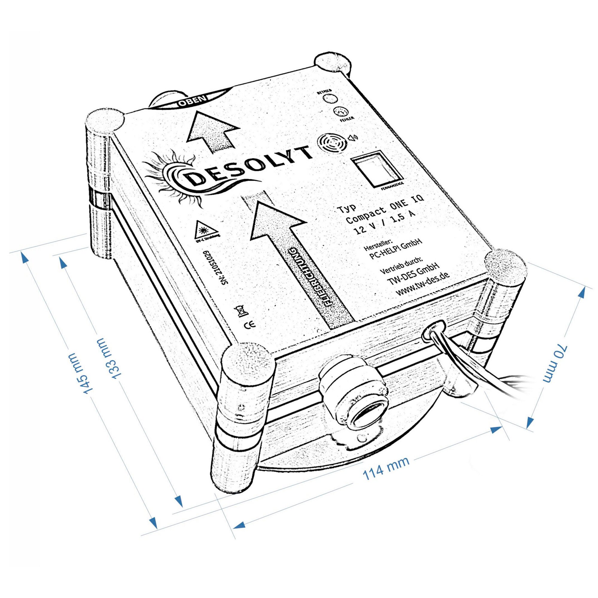 TW-DES Desolyt Compact ONE IQ Sense Dezynfekcja wody