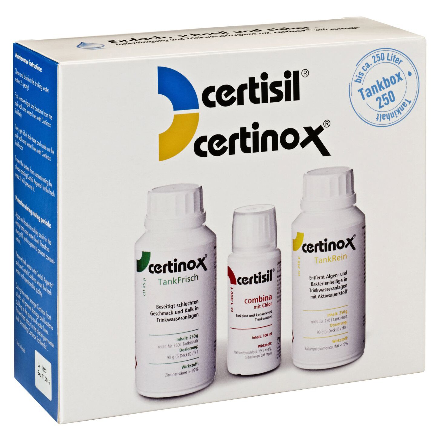 Certisil Kompletny zestaw do czyszczenia i dezynfekcji certibox 250 Set