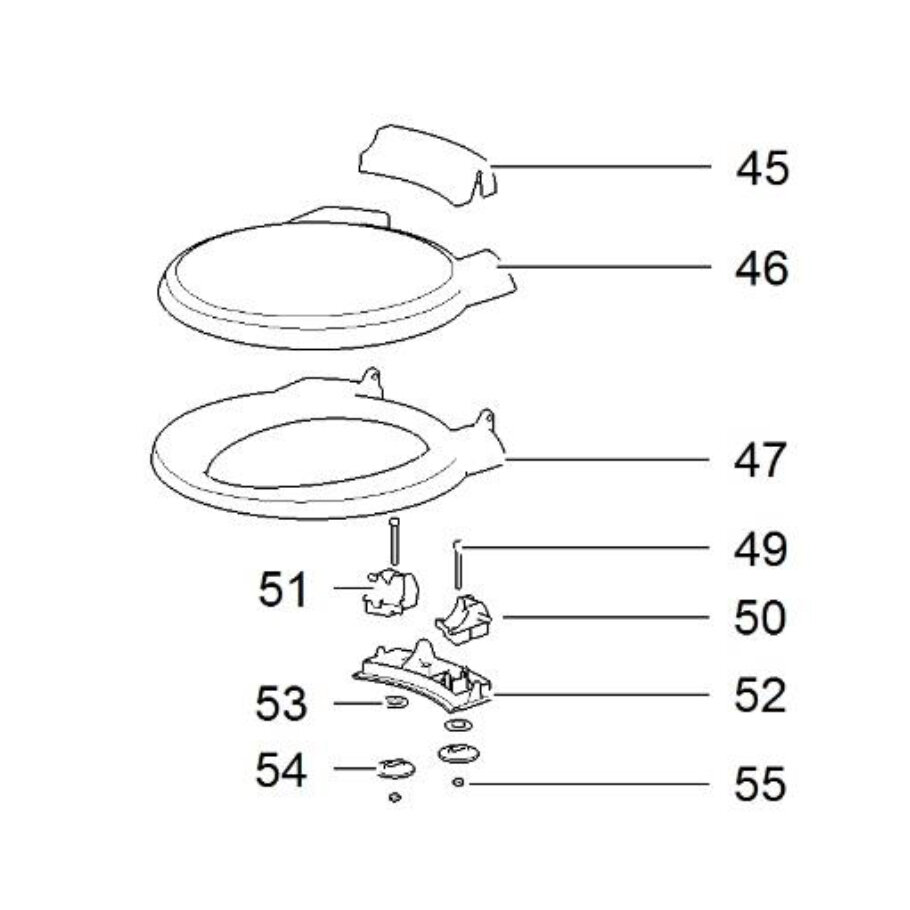 Thetford Deska sedesowa z pokrywką