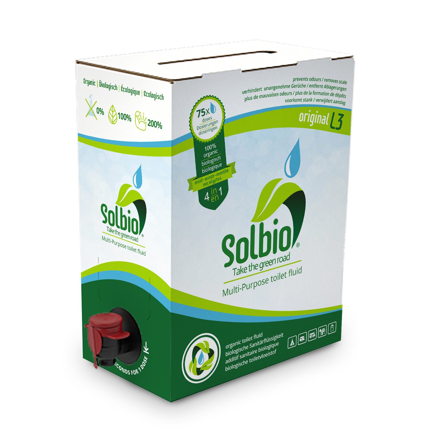 Solbio Dodatek do toalet 4 w 1, 3 l