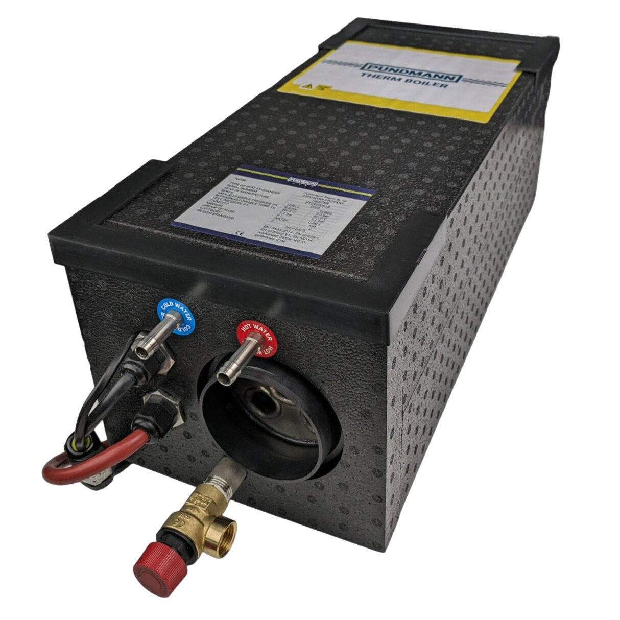 Pundmann Kocioł Therm AIR 230 V, 500 W – 12 V, 200 W – 9 l