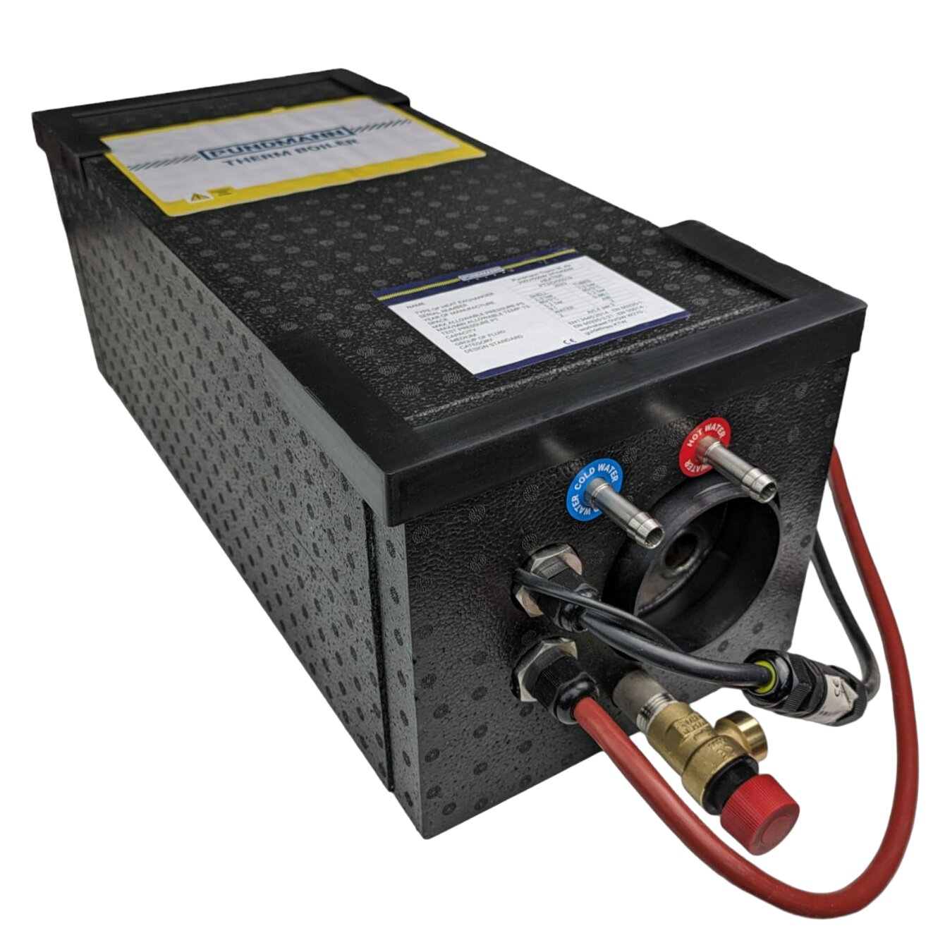 Pundmann Kocioł Therm AIR 230 V, 500 W – 12 V, 200 W – 9 l
