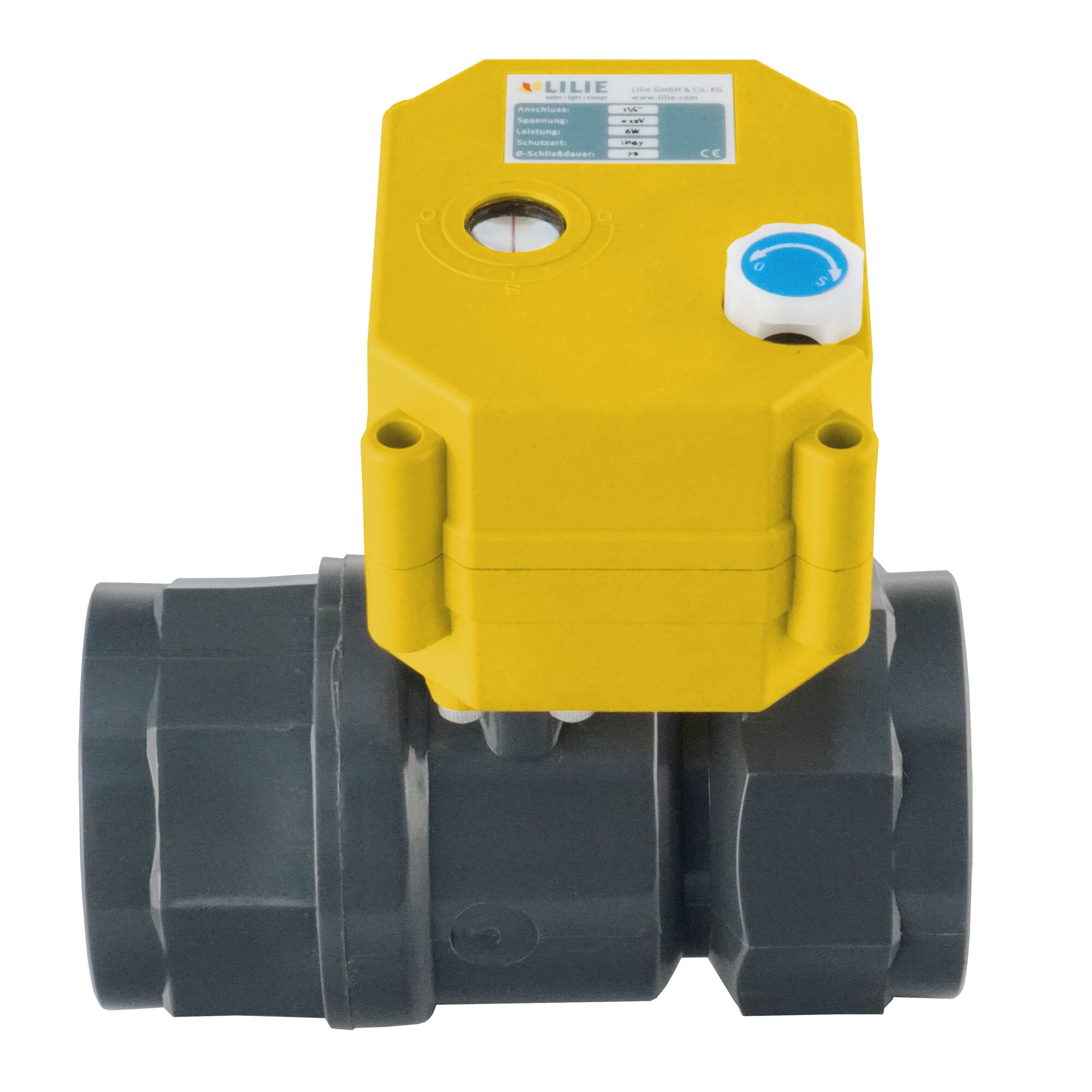 LILIE Zawór kulowy – elektryczny – sterowany zdalnie, ø 40 mm | przepływ: 530 mm²