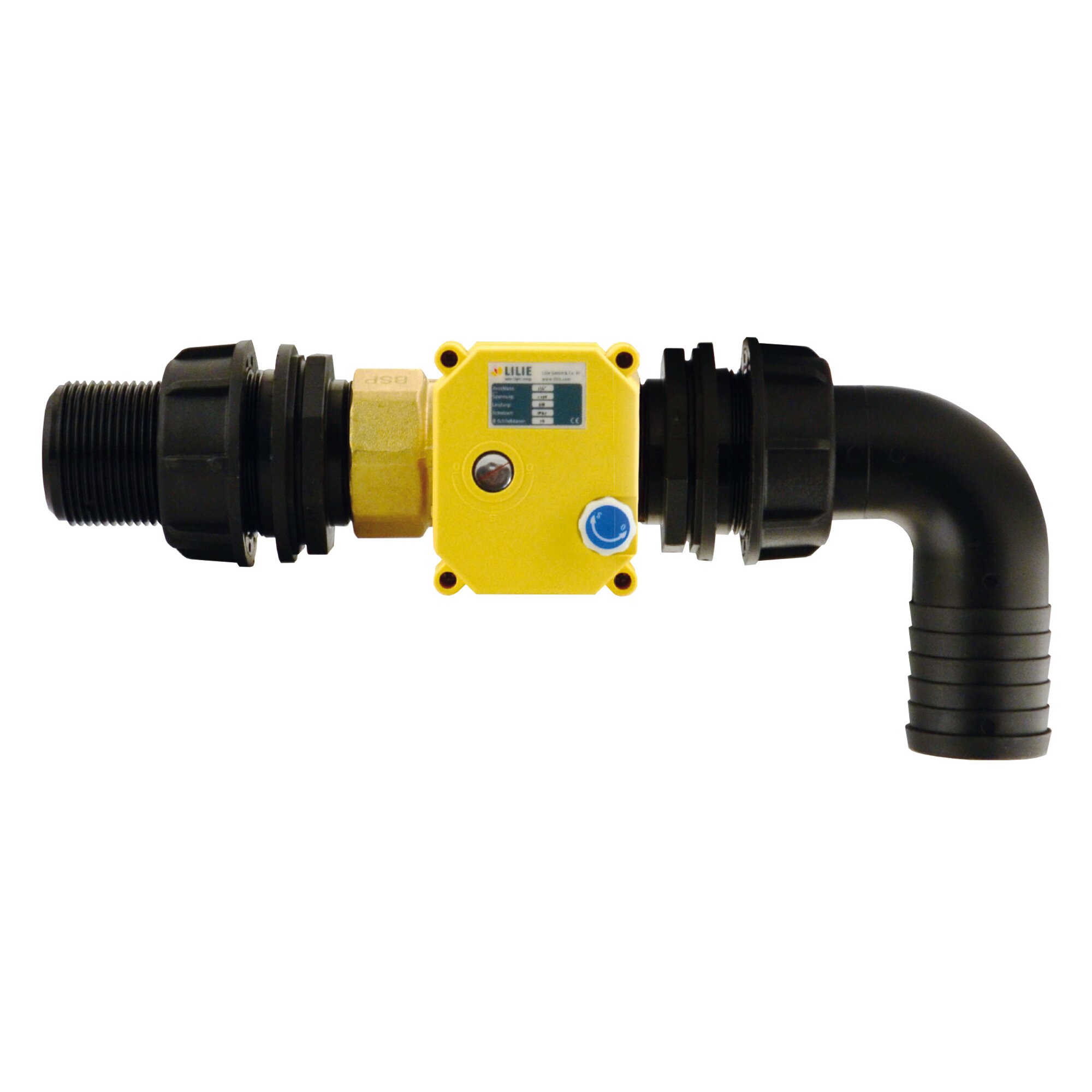 LILIE Zawór kulowy – elektryczny w zestawie Przełącznik dwustabilny, 1¼" | przepływ: 490 mm²