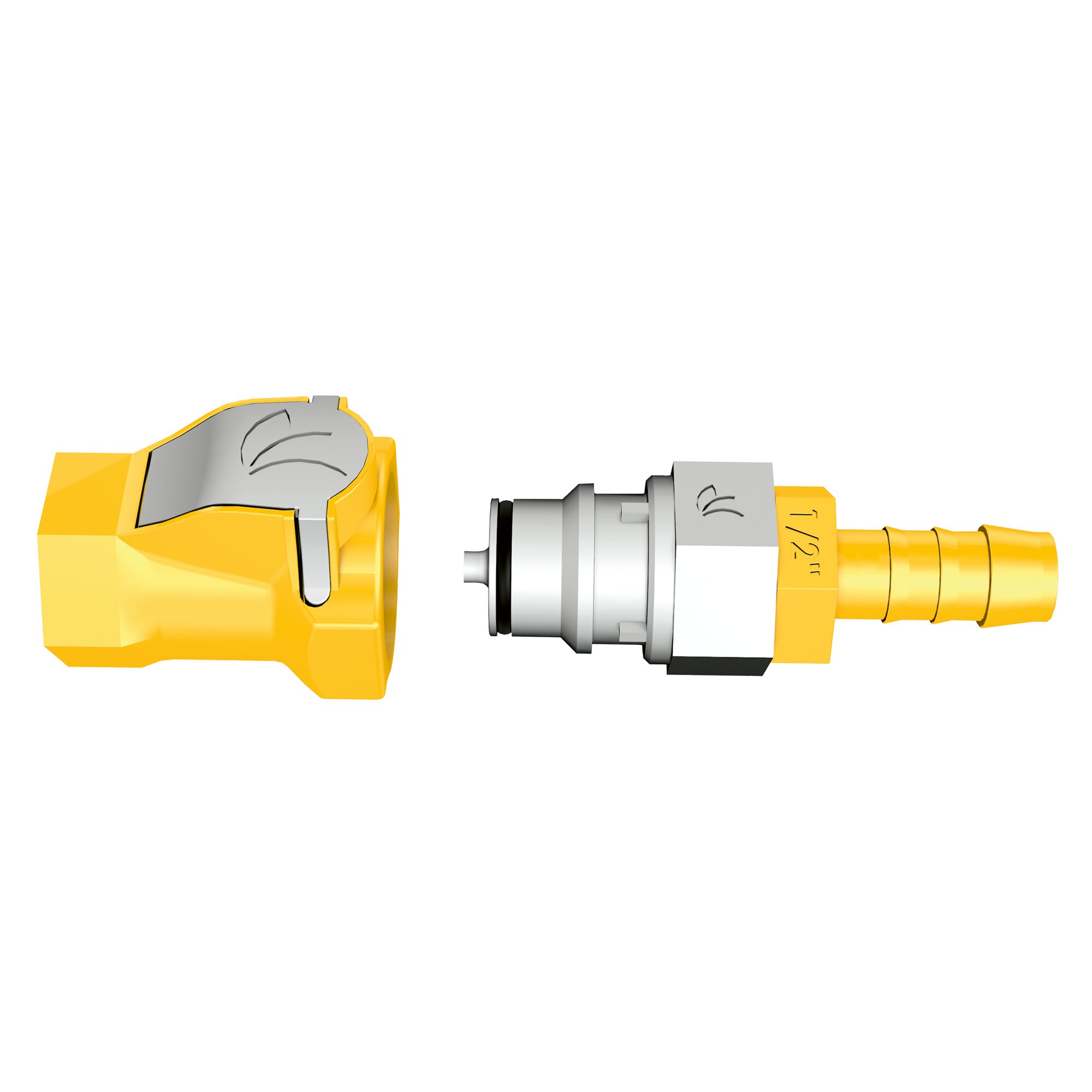 LILIE Adapter zaworu typu „wciśnij i podłącz” i szybkozłączka, 10 mm, 1/2"-IG