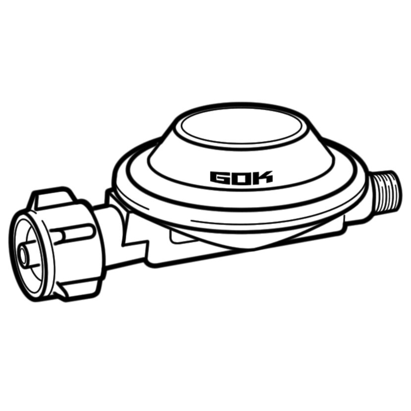 GOK Kempingowy regulator niskiego ciśnienia, 50 mbar
