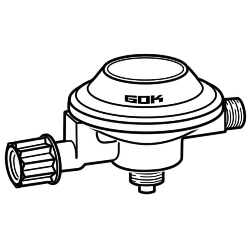GOK Kempingowy regulator niskiego ciśnienia, 50 mbar