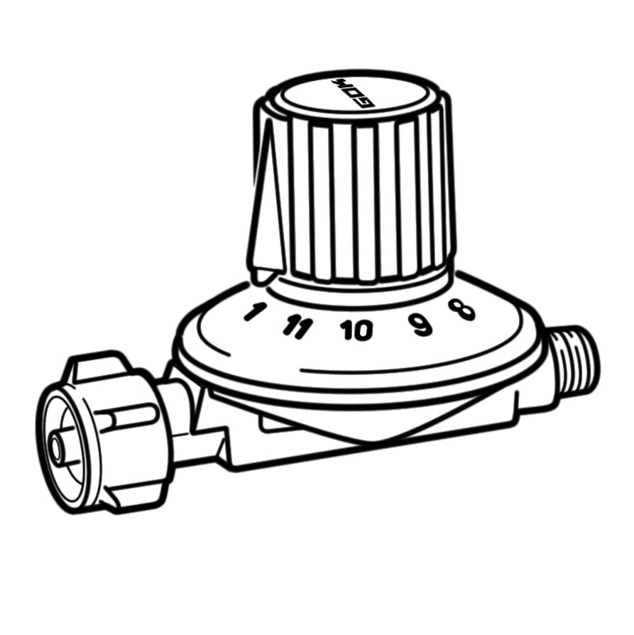 GOK Regulowany regulator niskiego ciśnienia