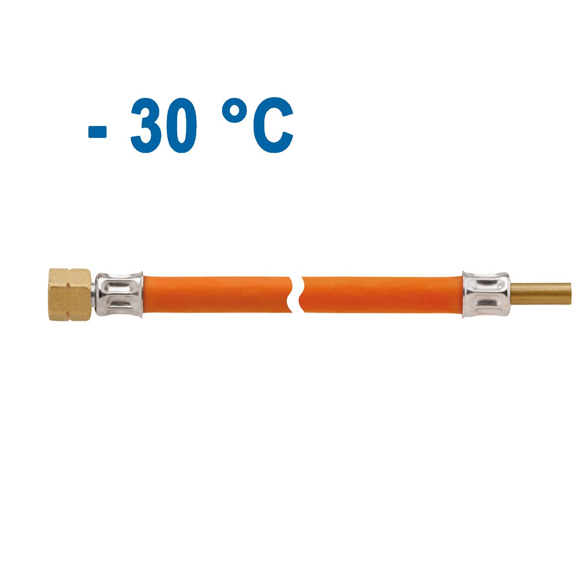 GOK Wąż średniociśnieniowy MS 10 bar, 400 mm, G 1/4 LH-ÜM x RST 8