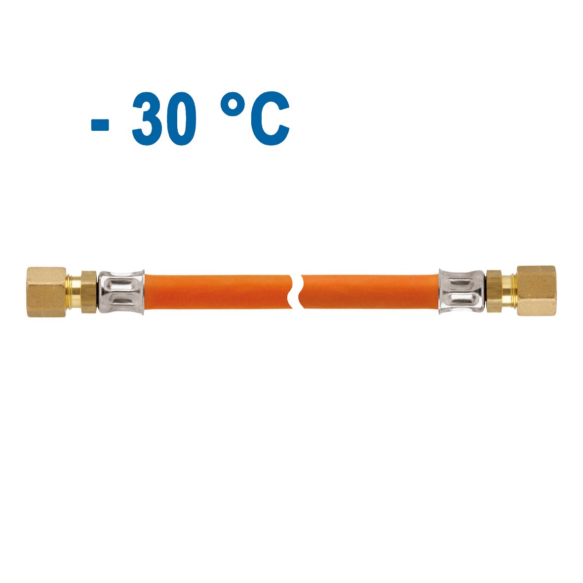 GOK Linia węża średniociśnieniowego 10 bar, 400 mm, RVS 8 x RVS 8