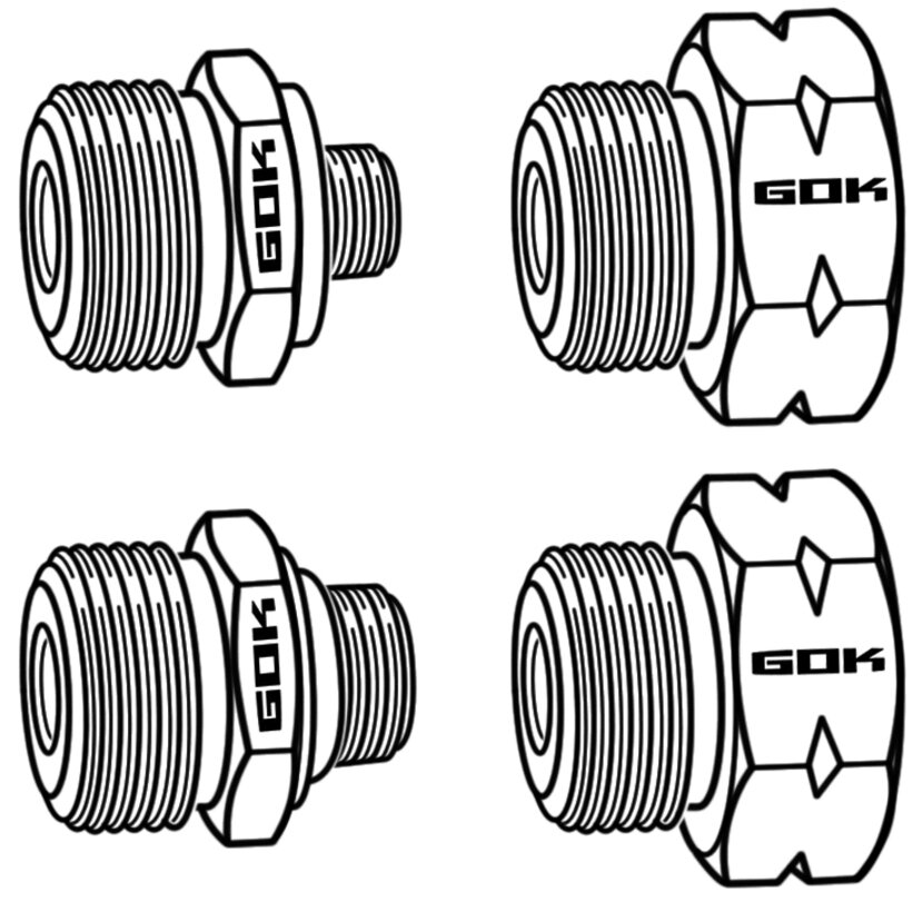 GOK Adapter do butli z gazem Euro-Set D
