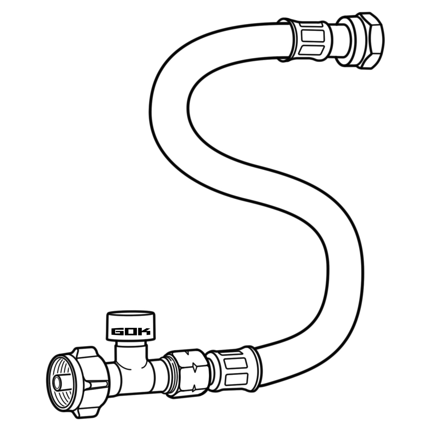 GOK Przewód węża wysokociśnieniowego Caramatic ConnectDrive X.7 (obudowa), 750 mm