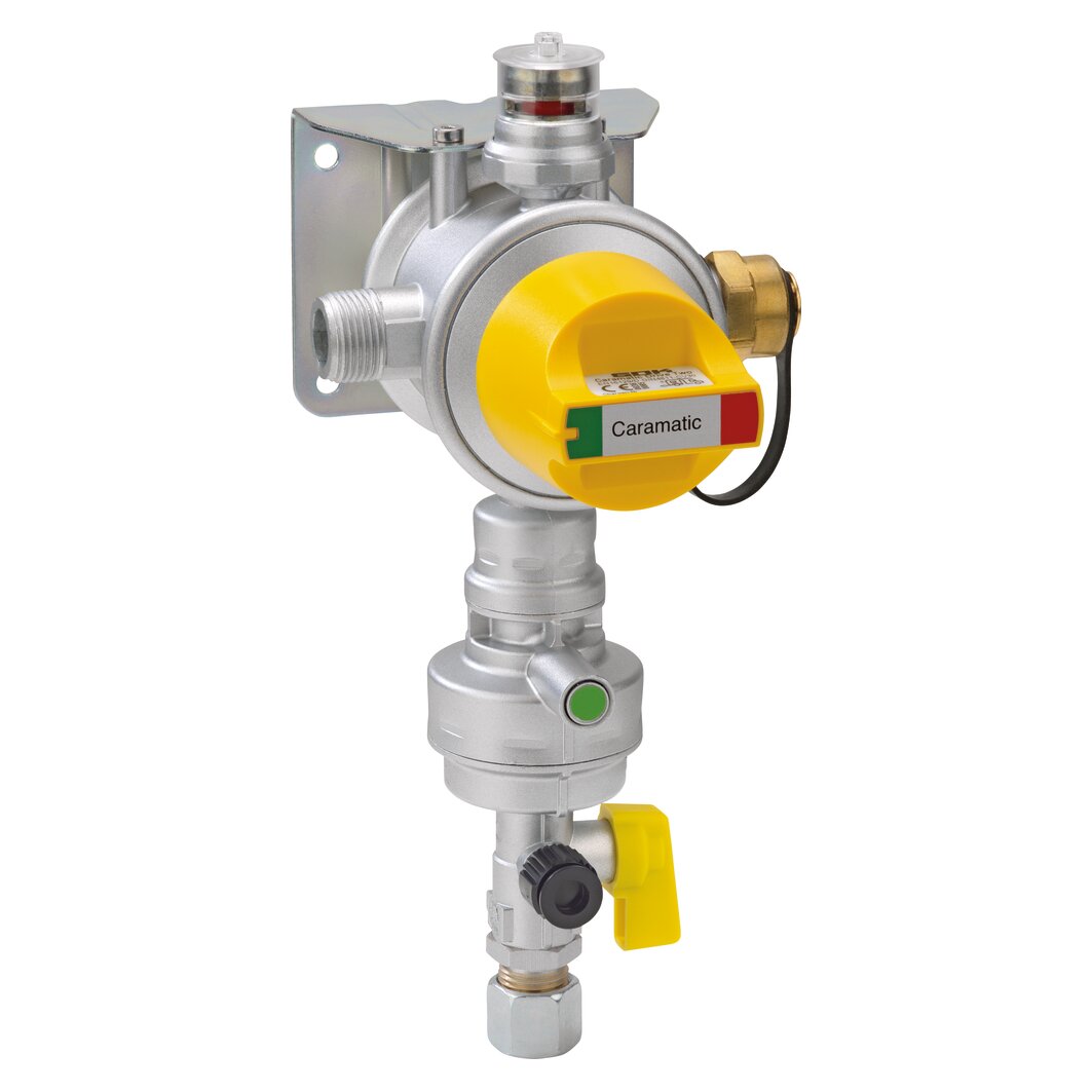 GOK System bezpiecznego regulatora ciśnienia gazu Caramatic DriveDwa, pionowe, 50 mbar