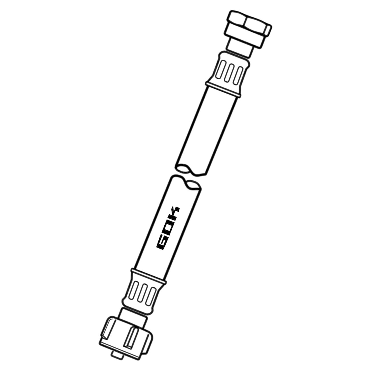 GOK Wąż wysokociśnieniowy Caramatic ConnectBasic G.12 (KLF), 750 mm