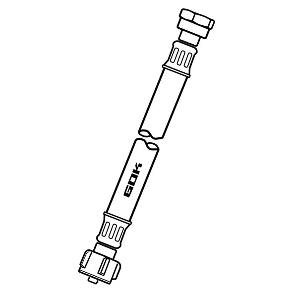 GOK Wąż wysokociśnieniowy Caramatic ConnectBasic G.8 (EU Shell), 450 mm
