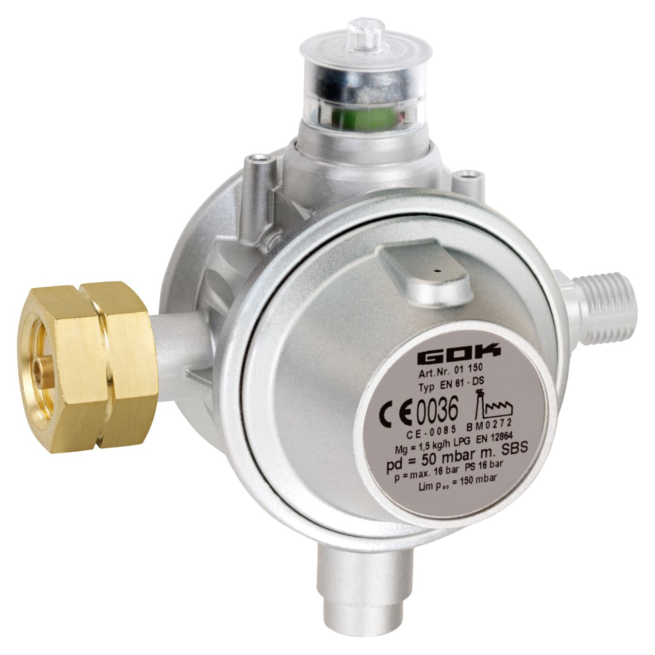 GOK Reduktor gazu 1,5 kg/h Komb.A x G1/4LH-KN UEDS SBS