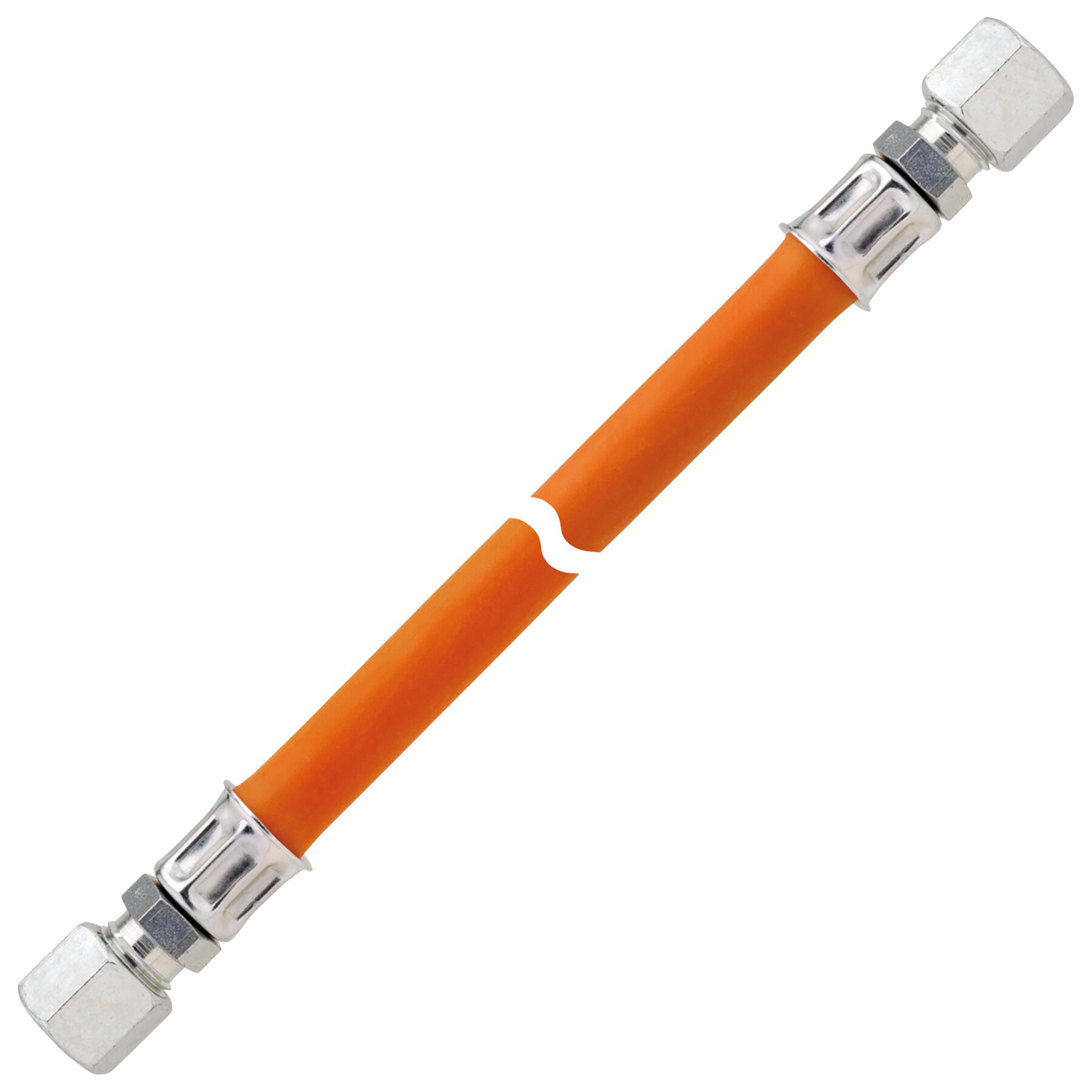 GOK Wąż gazowy pod wysokim ciśnieniem PS 10 bar obustronnie RVS8 x 750