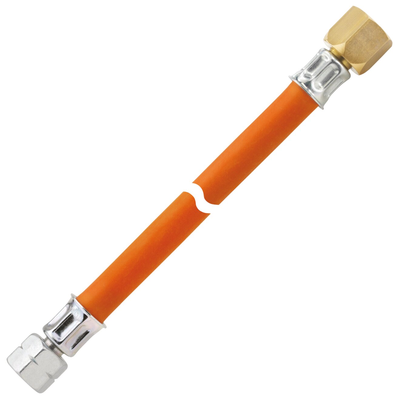GOK Wąż gazowy średniego ciśnienia 10 bar G 1/4LH-ÜM x 5/8UNF ÜM x 1000