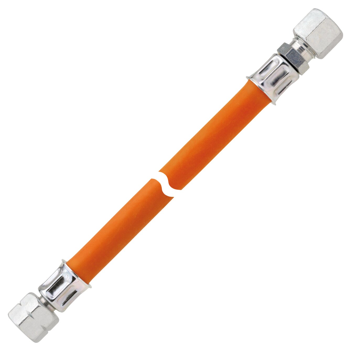 GOK Wąż gazowy pod wysokim ciśnieniem PS 10 bar z KST G1/4LH UEM x RVS8 x 1500 SV