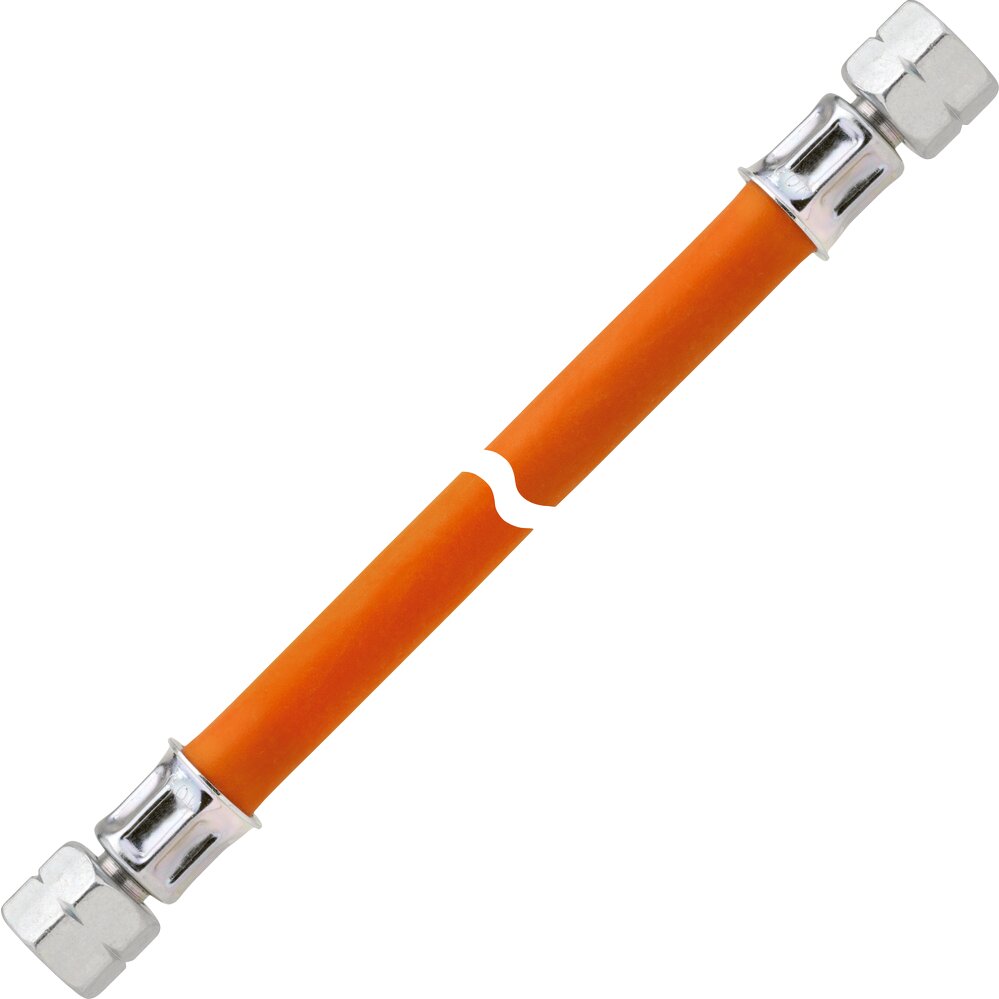GOK Wąż średniociśnieniowy 10 bar, G 3/8 LH-ÜM x G 3/8 LH-ÜM, 450 mm