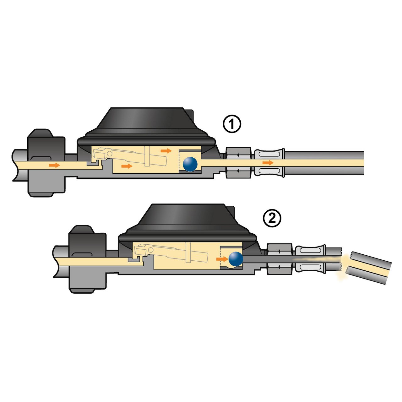 GOK Reduktor gazu, reduktor grilla z zabezpieczeniem przed pęknięciem węża, EN61, 1,5 kg/h 50 mbar