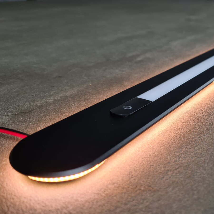 PCS Oświetlenie kabiny ze zintegrowanym oświetleniem otoczenia, czarne