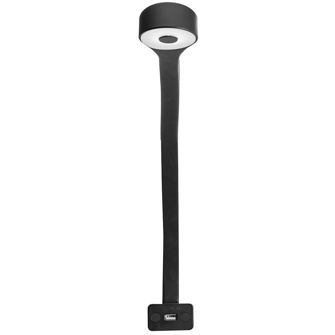 Fawo Lampa na gęsiej szyi typu F, czarna