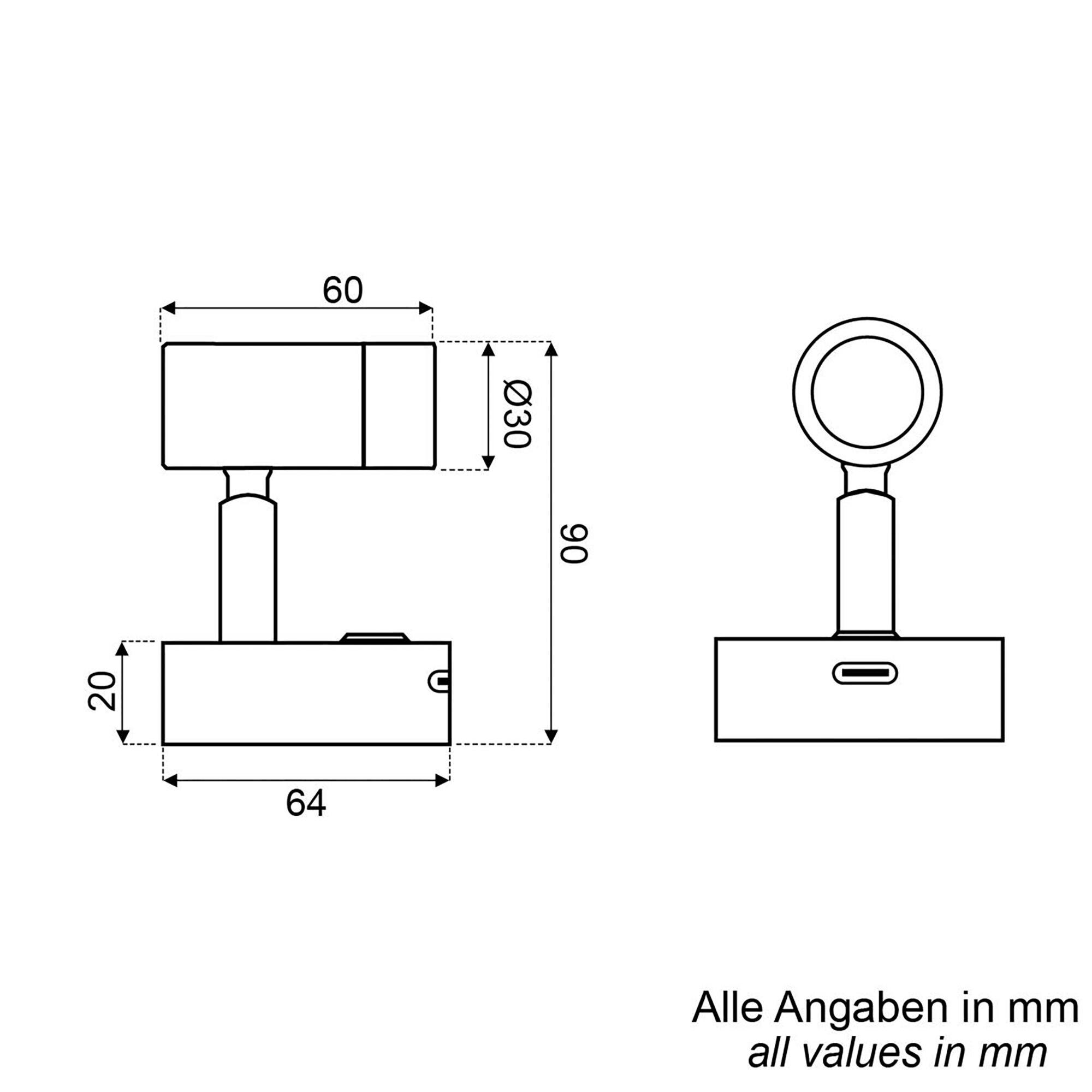 David Leuchten Lampa natynkowa 2,2 W | USB-C/15 W