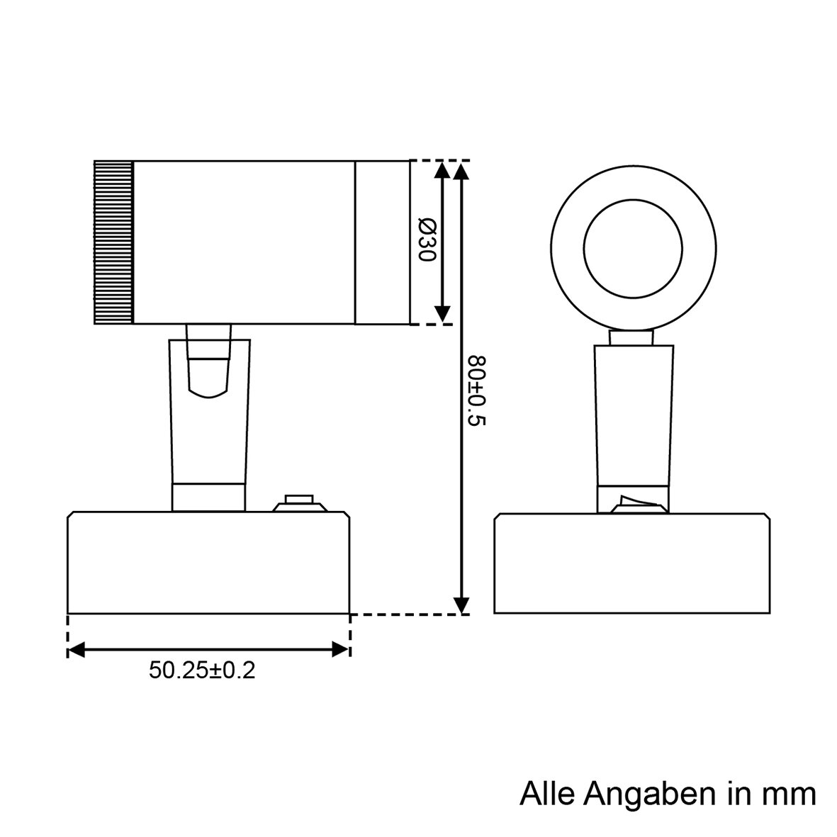 David Leuchten Mini Reflektor Natynkowy LED1x1S22SD
