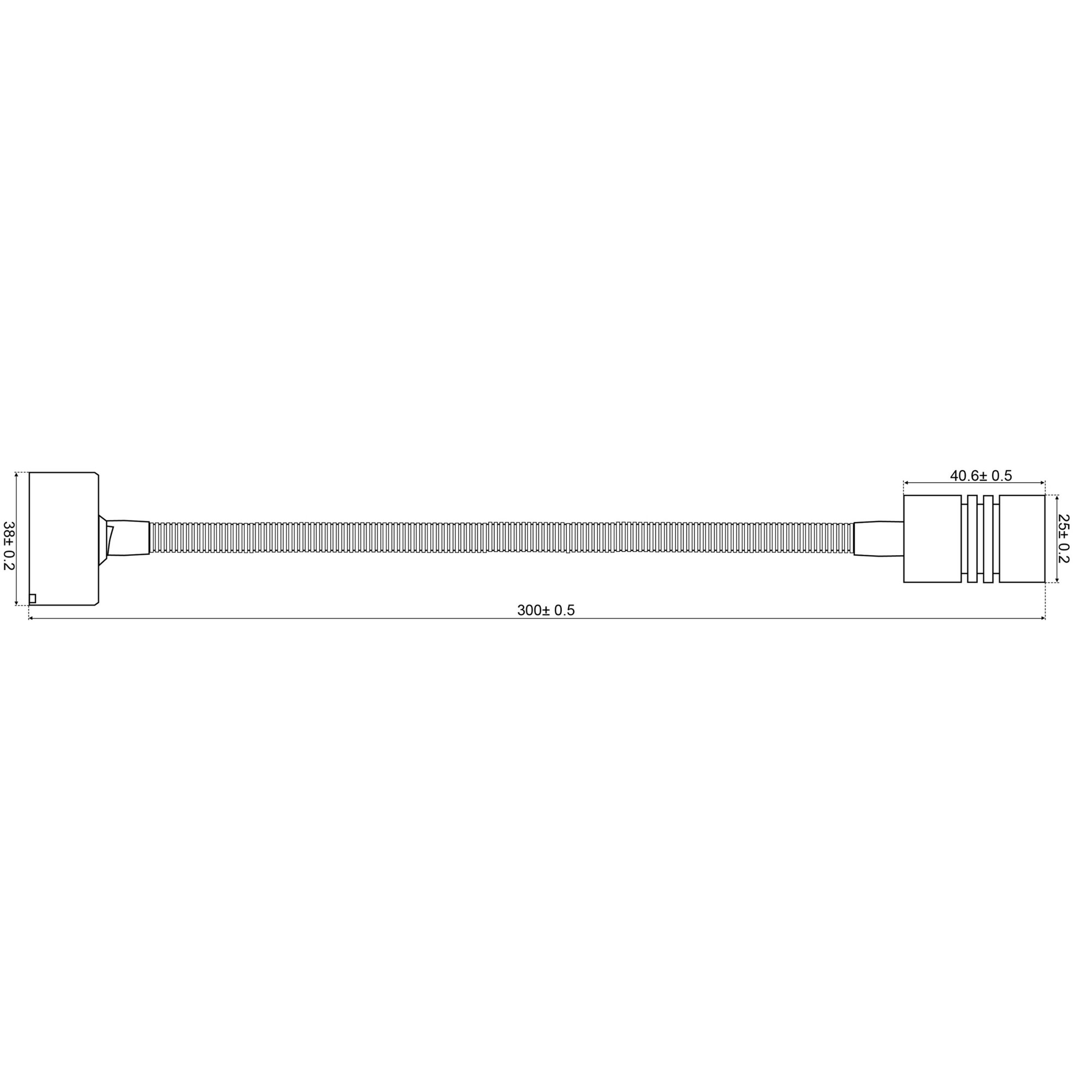 David Leuchten Lampa natynkowa na gęsiej szyi LED1x2SSH22S