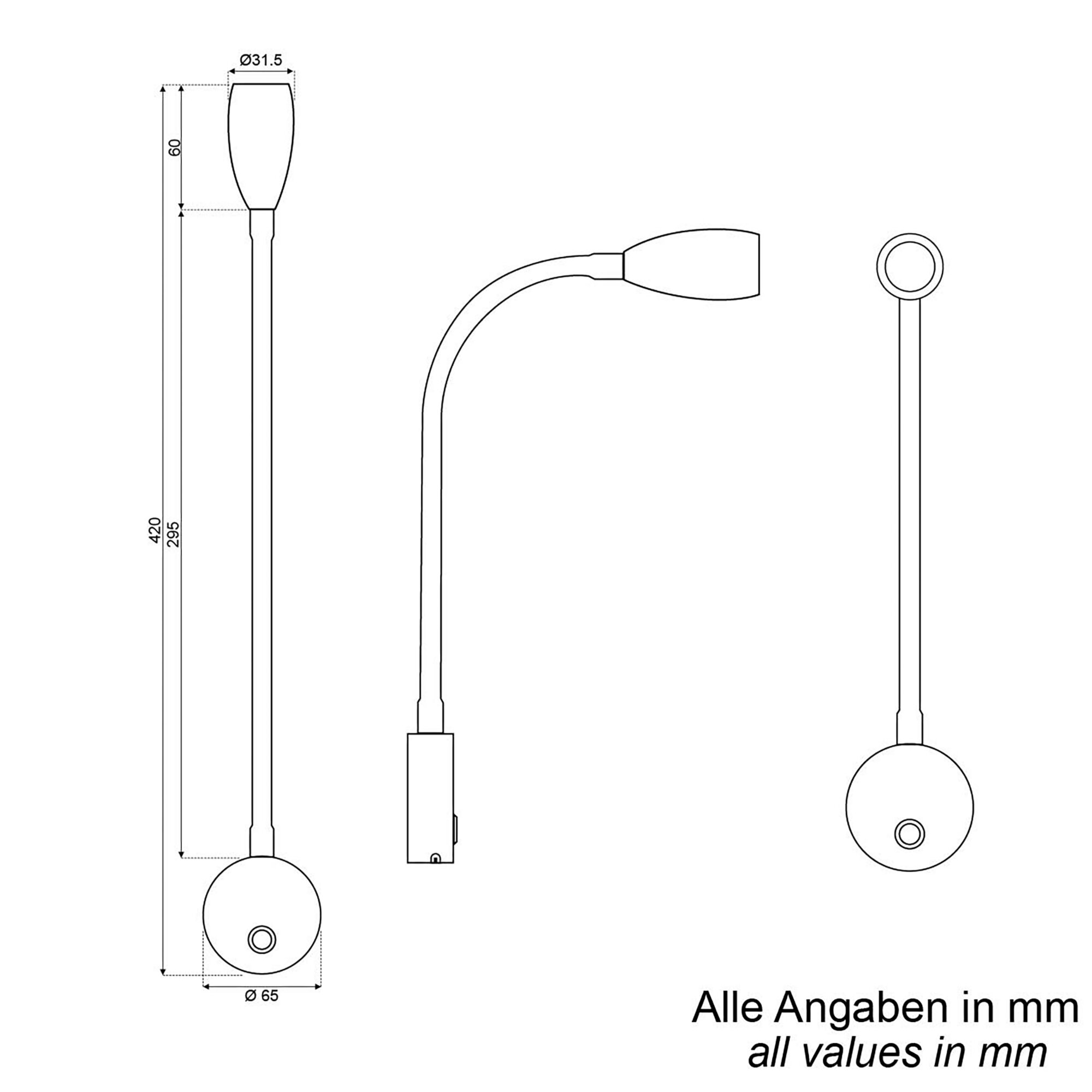 David Leuchten Lampa na gęsiej szyi