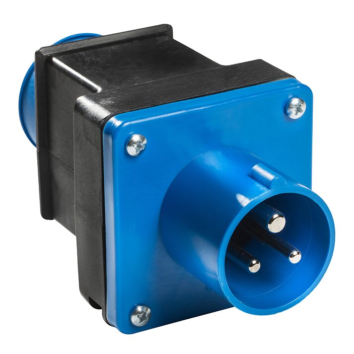 AS Schwabe Adapter Wtyczka Wtyczka CEE + Gniazdo Schuko czarno/niebieskie