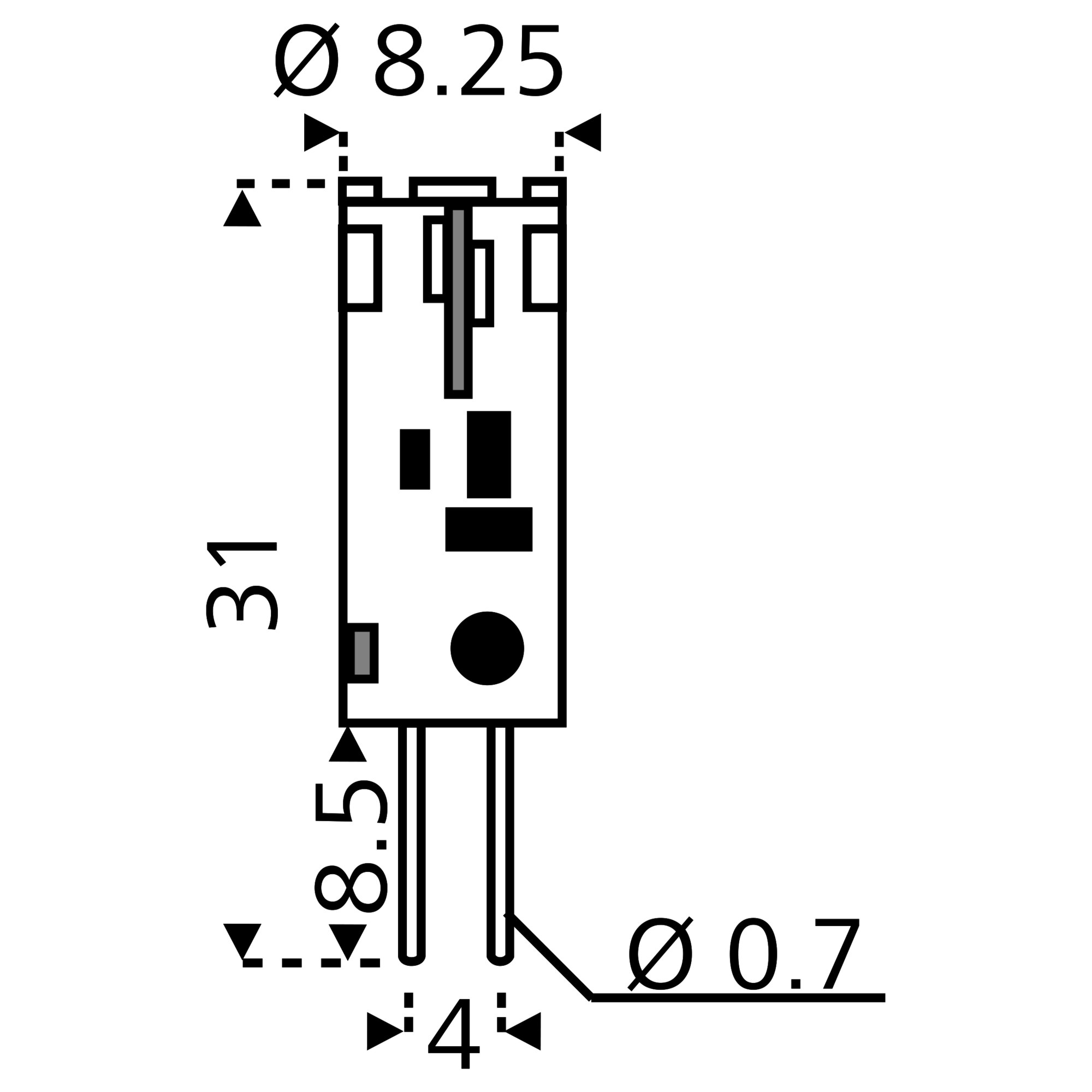 David Leuchten Diody LED G4, 0,6 W