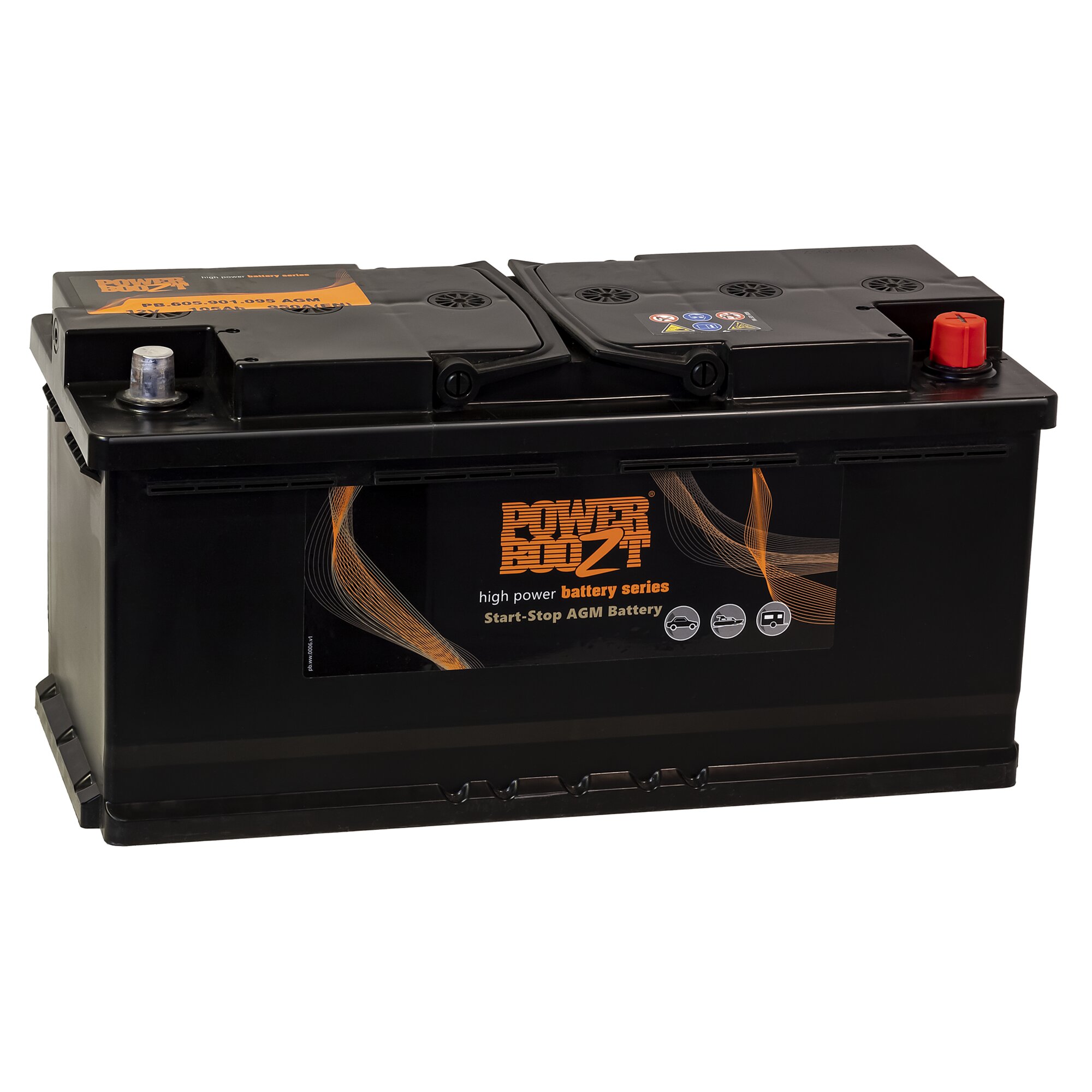 PowerBoozt Akumulator AGM dwufunkcyjny, 95 Ah