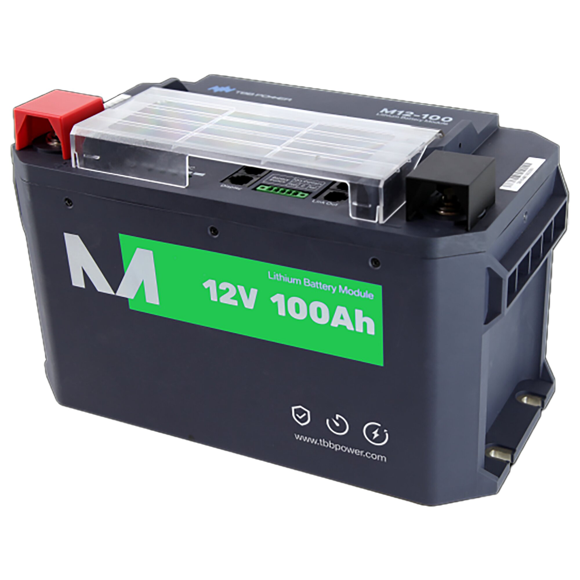 TBB Power Bateria litowa M12-100/P z elementem grzejnym LiFePO4