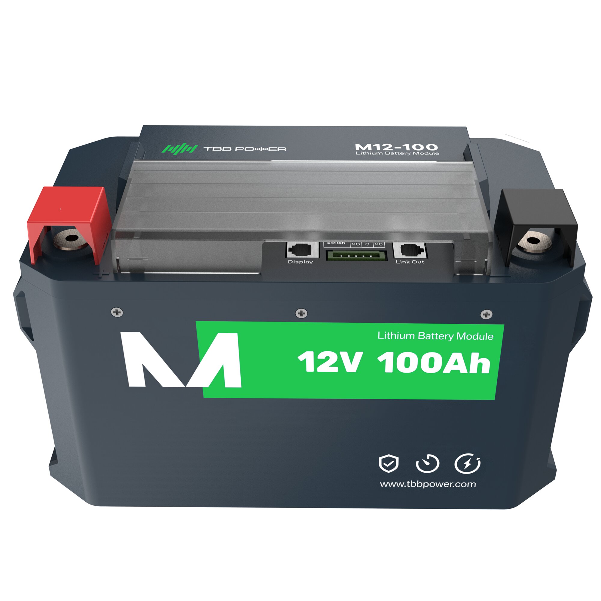 TBB Power Bateria litowa M12-100/P z elementem grzejnym LiFePO4