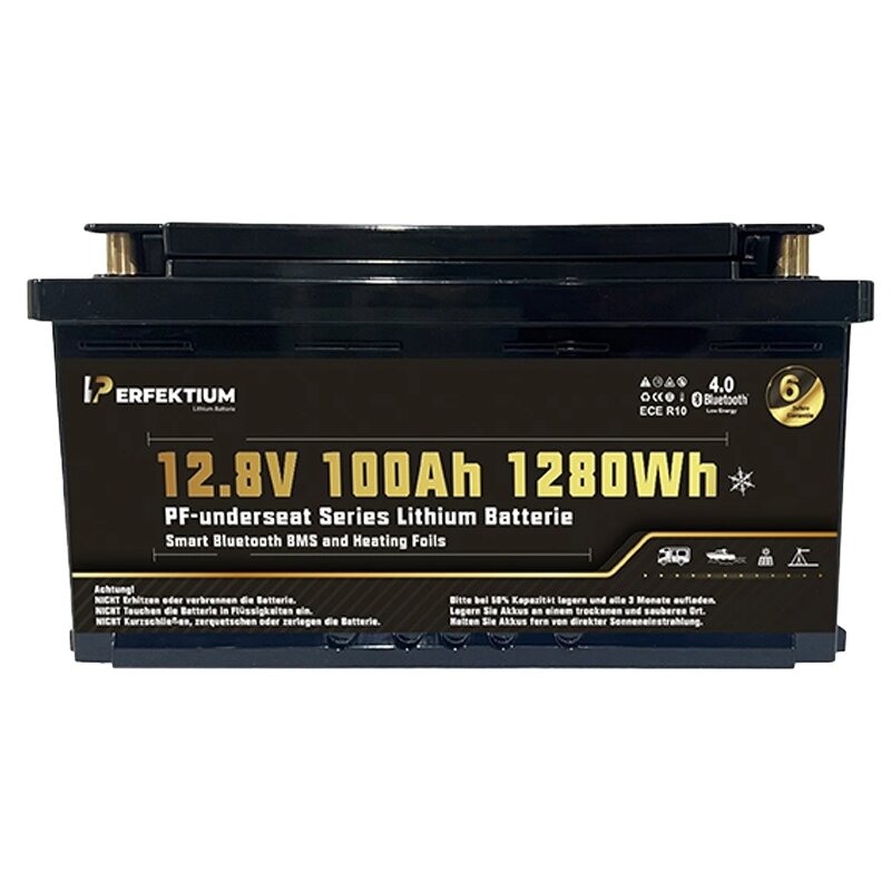 Perfektium Bateria litowa PF- Underseat-12 z elementem grzejnym, 100 Ah