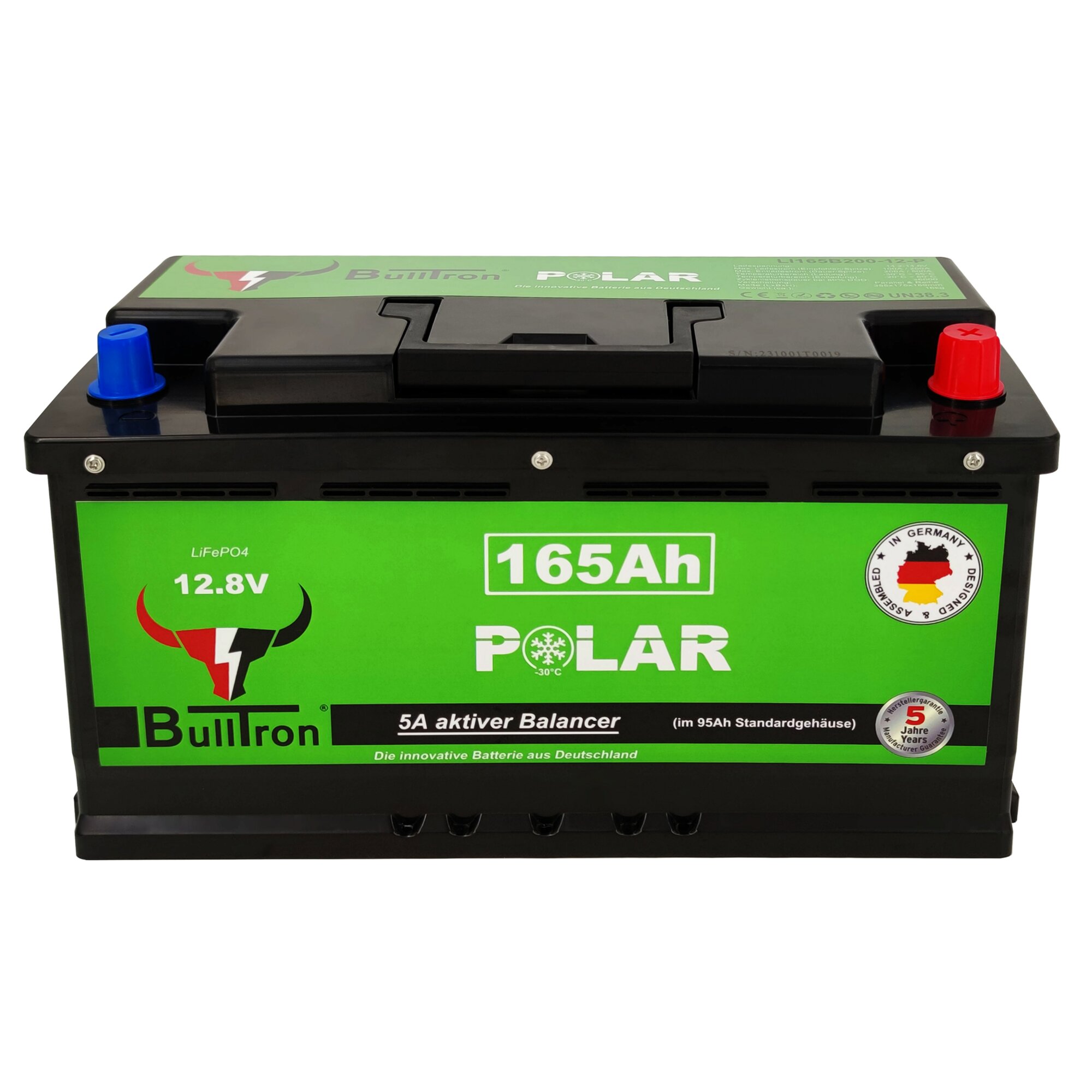 BullTron Bateria litowa polarna, 165 Ah