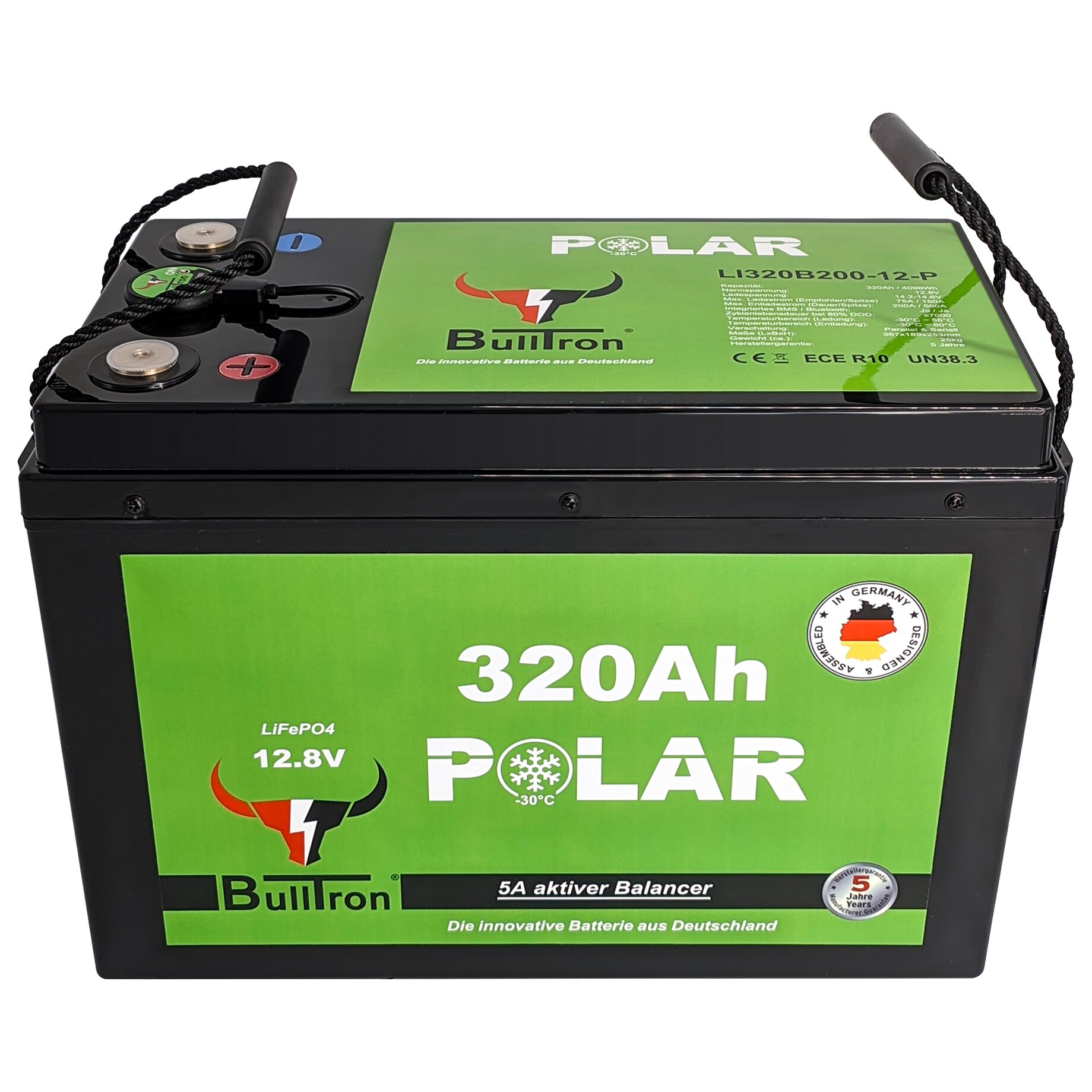 BullTron Akumulator litowy Polar, 320 Ah, pod siedzeniem do Fiata Ducato