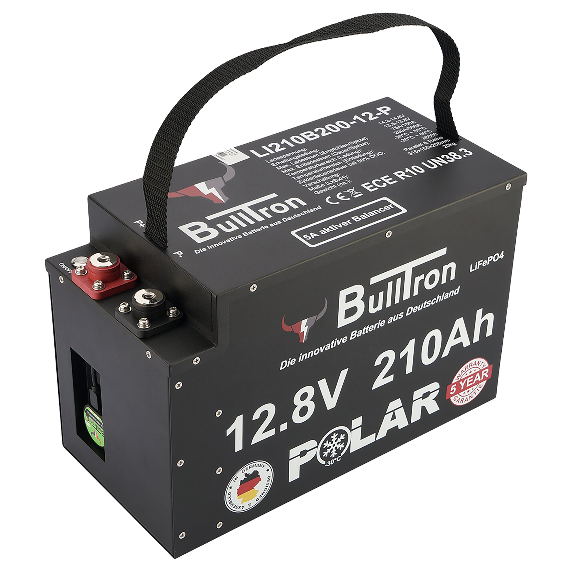 BullTron Bateria litowa polarna, 210 Ah