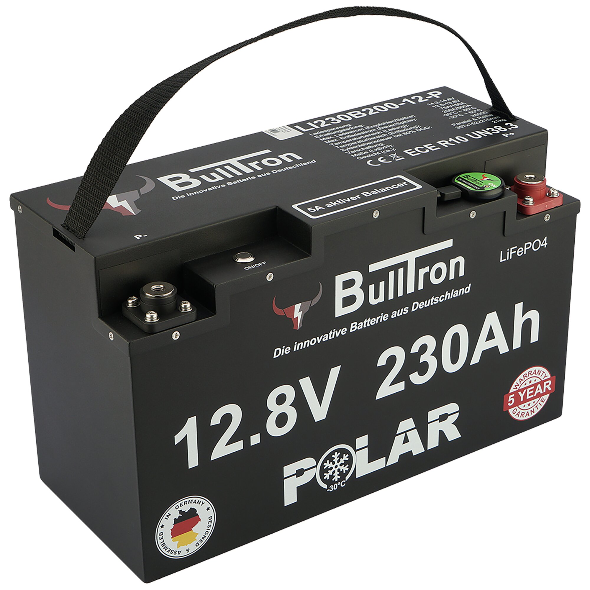 BullTron Bateria litowa polarna, 230 Ah