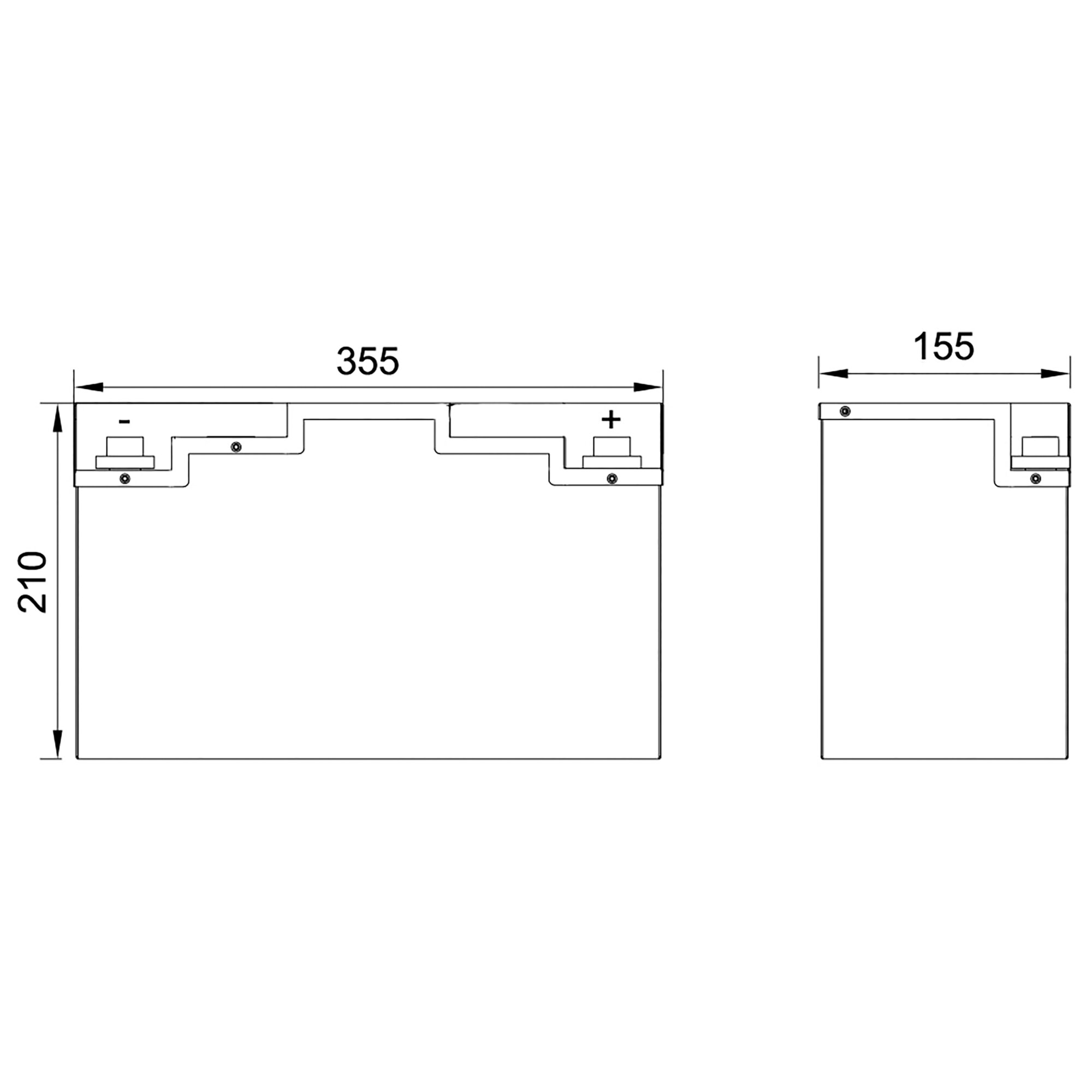 BullTron Bateria litowa polarna, 230 Ah